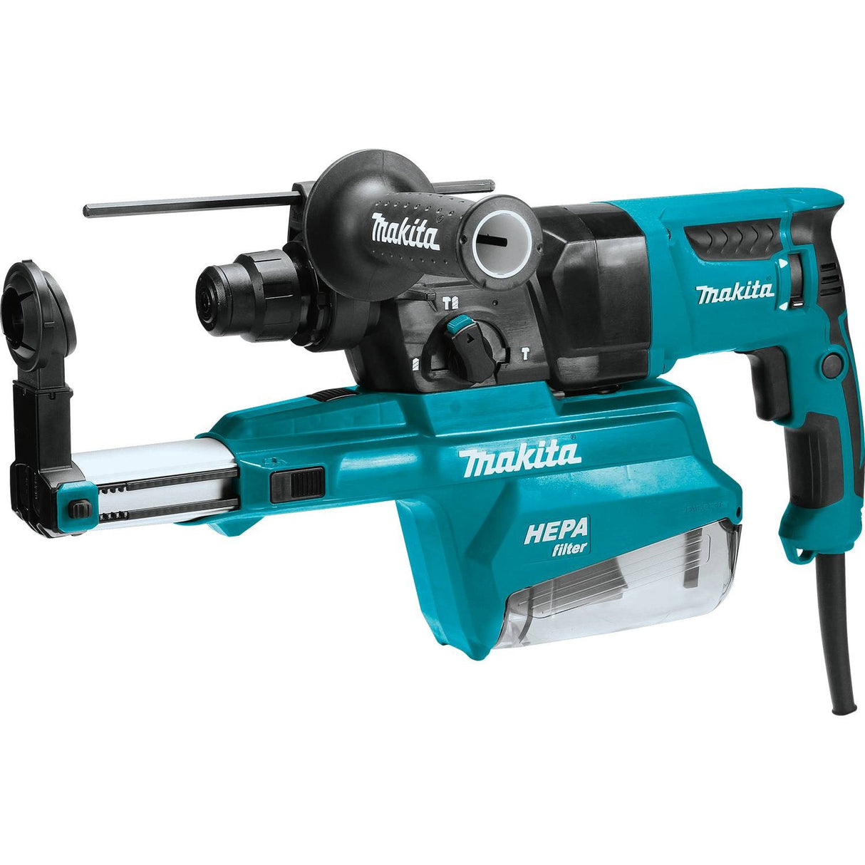 Makita HR2651 1" AVT Rotary Hammer, SDS-Plus Bits, with HEPA Extractor