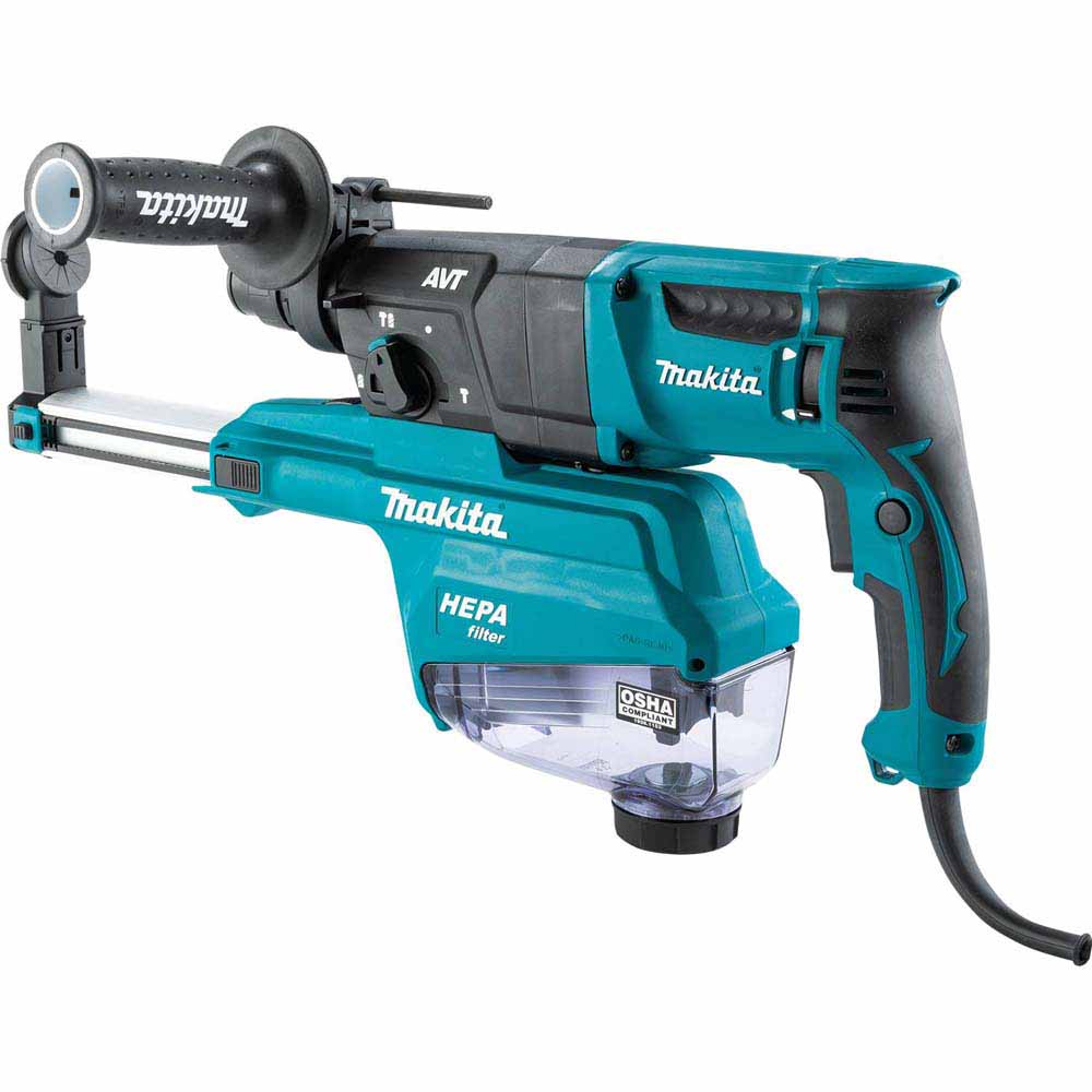 Makita HR2653 1" SDS-PLUS AVT Rotary Hammer, HEPA Dust Extractor (Pistol Grip) - 2