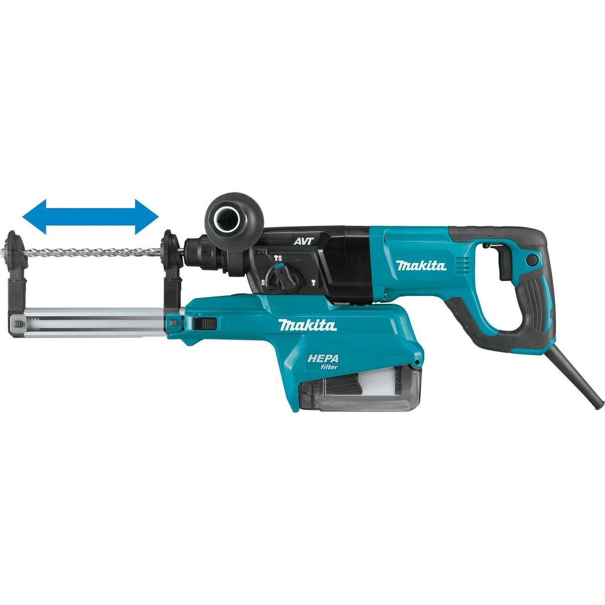 Makita HR2661 1" AVT Rotary Hammer, SDS-Plus Bits, with HEPA Extractor - 4