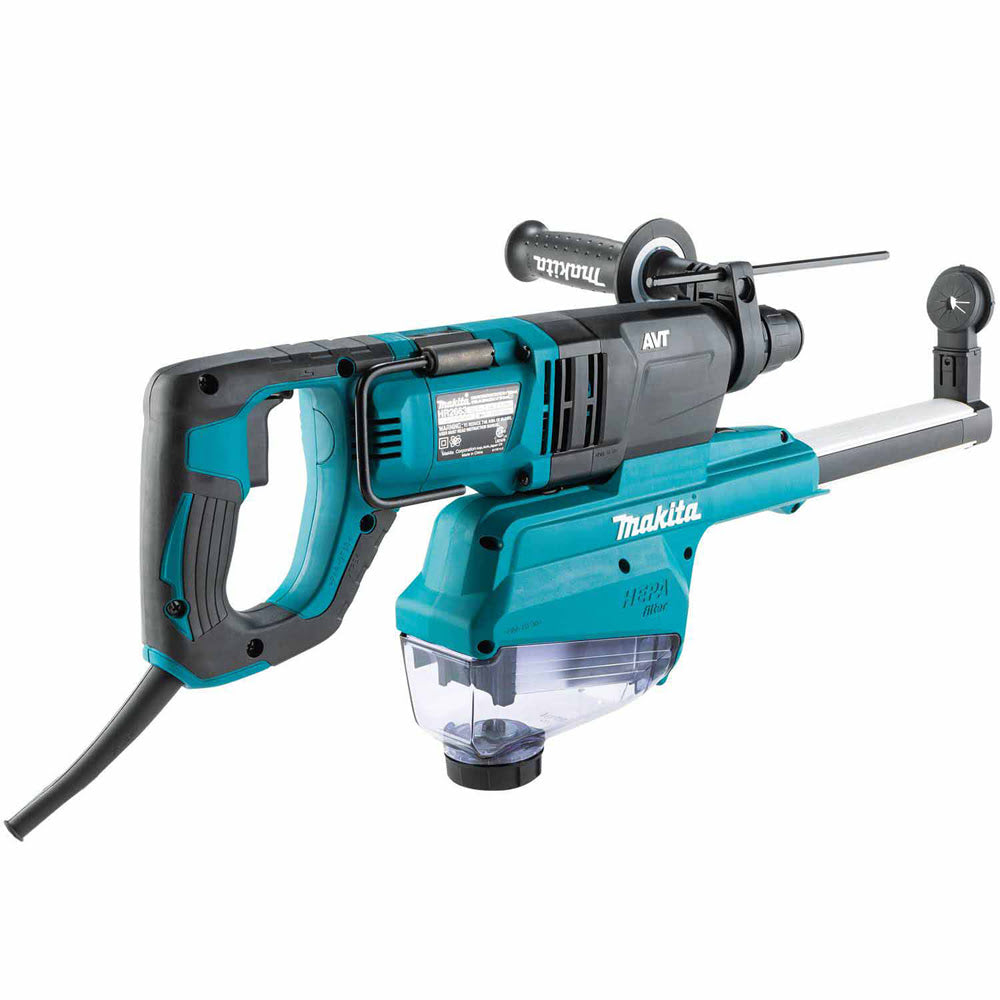 Makita HR2663 1" SDS-PLUS AVT Rotary Hammer, w/ HEPA Dust Extractor (D-handle) - 4