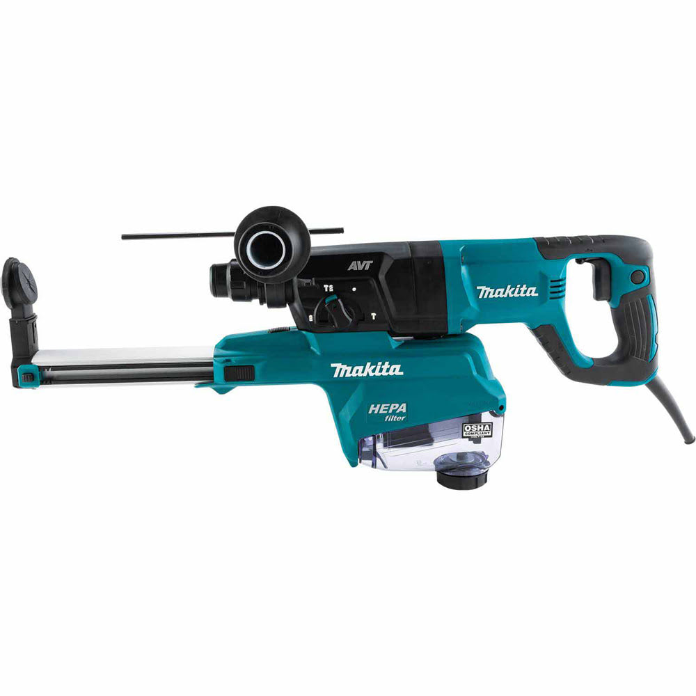 Makita HR2663 1" SDS-PLUS AVT Rotary Hammer, w/ HEPA Dust Extractor (D-handle) - 6