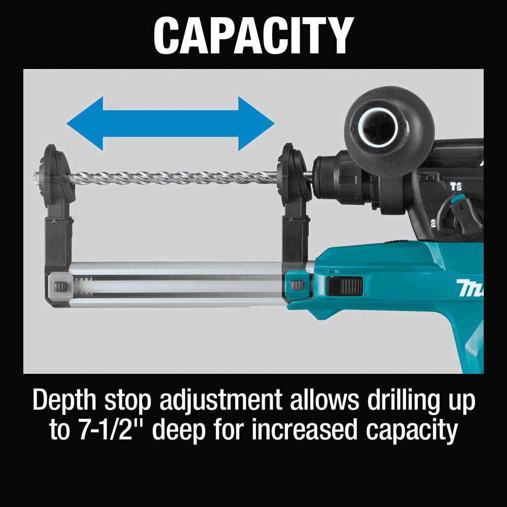 Makita HR2663 1" SDS-PLUS AVT Rotary Hammer, w/ HEPA Dust Extractor (D-handle) - 14