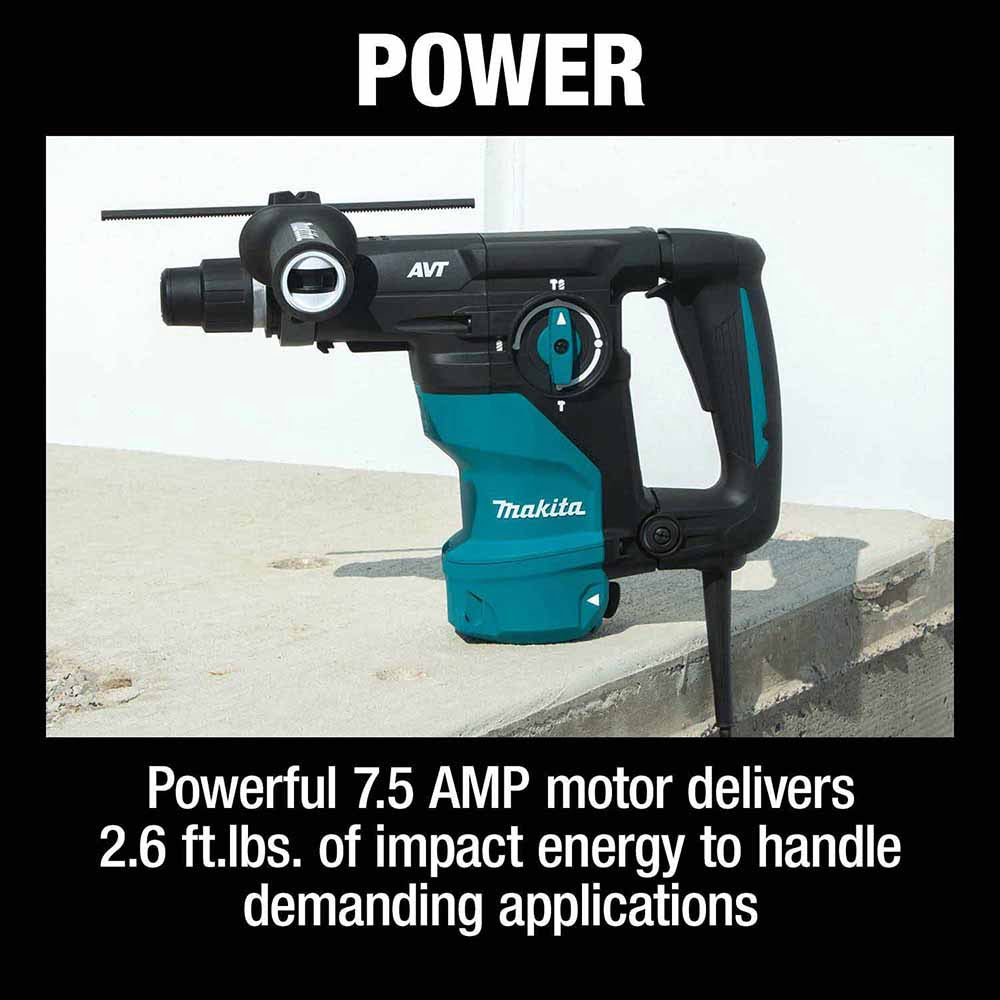 Makita HR3011FCK 1-3/16'' AVT® Rotary Hammer, accepts SDS-PLUS bits (L-Shape) - 3