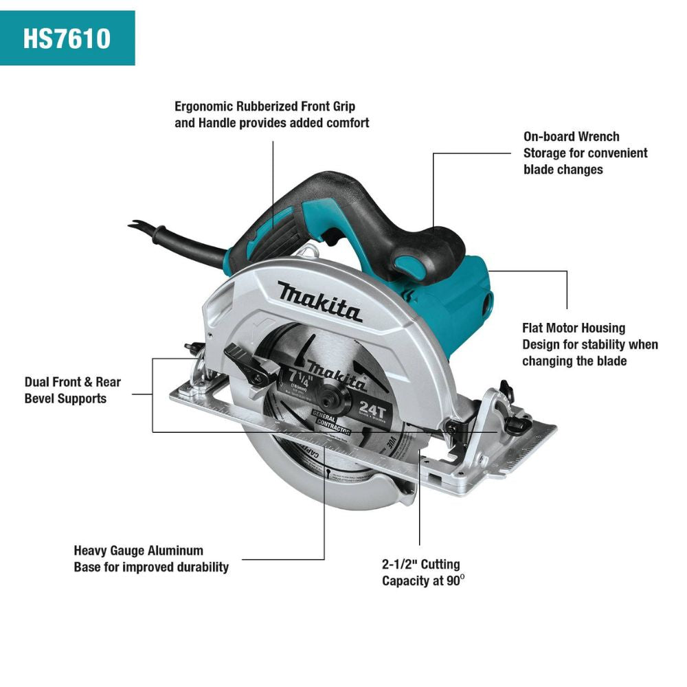 Makita HS7610 7-1/4" Circular Saw - 2