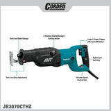 Makita JR3070CTHZ 15 Amp AVT Recipro Pallet Saw with Lock Off Switch and 1.25" Stroke - 2