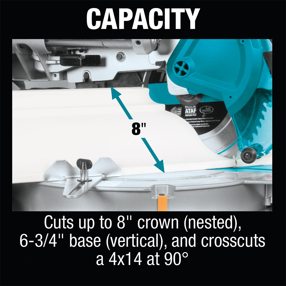 Makita LS1219L 12" Dual-Bevel Sliding Compound Miter Saw, laser - 10