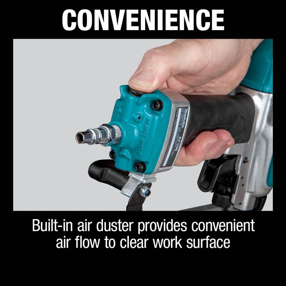 Makita MAC100QK1 Quiet Series 1/2 HP, 1 Gallon Compact, Oil-Free, Electric Air Compressor, and 18 Gauge Brad Nailer Combo Kit - 23