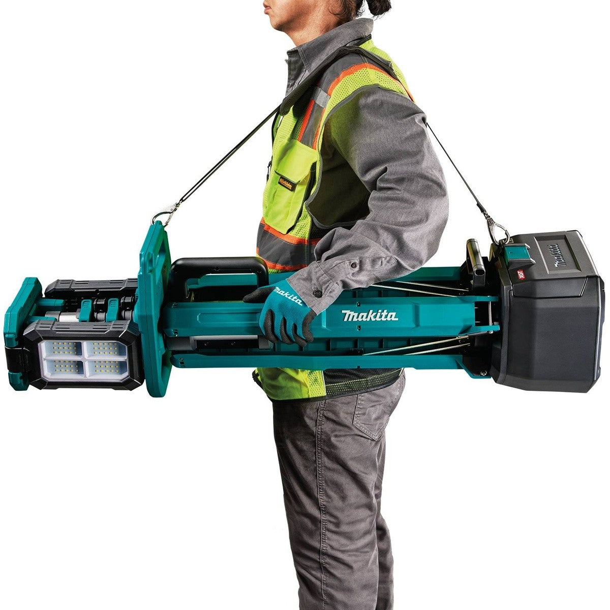 Makita ML014G 8' Cordless Tower Work Multi Directional LED Light - 12