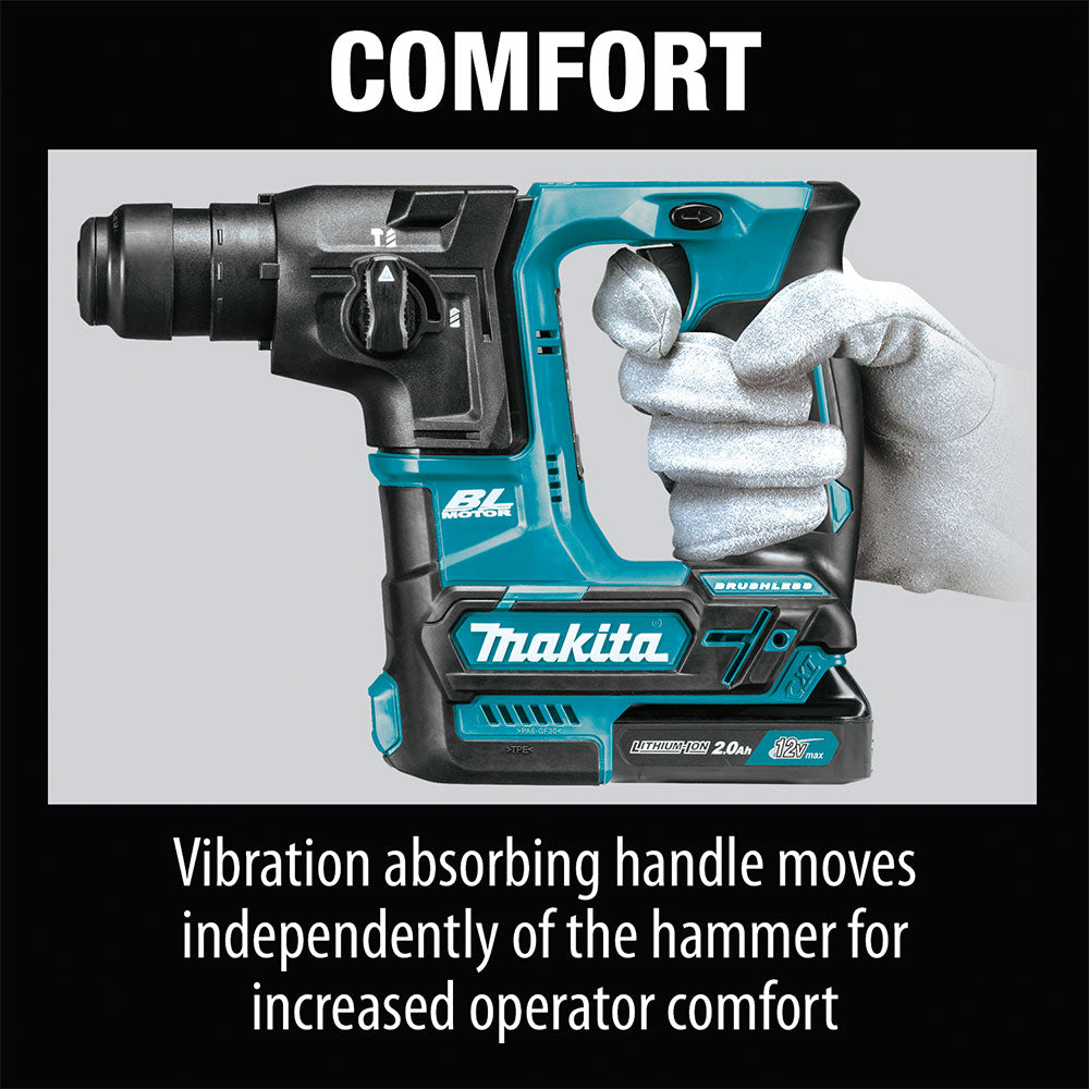 Makita RH01R1 12V max CXT 5/8" Rotary Hammer Kit (2.0Ah) - 8