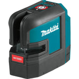 Makita SK105DZ 12V Max CXT Self-Leveling Cross-Line Red Beam Laser - 4