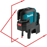 Makita SK106DZ 12V Max CXT Self-Leveling Cross-Line/4-Point Red Beam Laser - 5