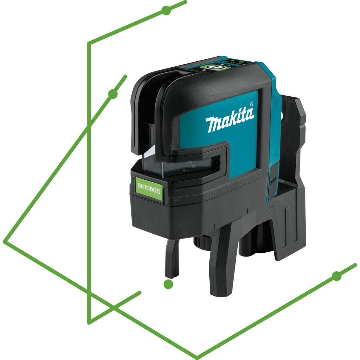 Makita SK106GDZ 12V Max CXT Self-Leveling Cross-Line/4-Point Green Laser - 5