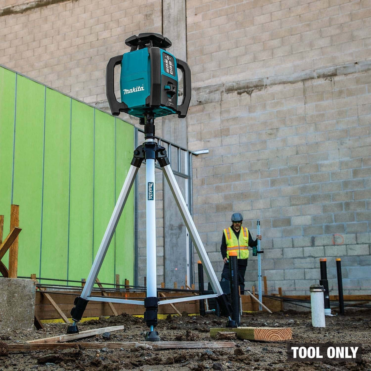 Makita SKR001Z 18V LXT Green Dual Slope 360 Degree Rotary Laser Level 2600 ft with Case (Tool Only) - 19