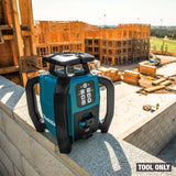 Makita SKR001Z 18V LXT Green Dual Slope 360 Degree Rotary Laser Level 2600 ft with Case (Tool Only) - 21