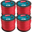 Makita T-03763 Round Trimmer Line, 0.105", Red, 690', 3 lbs., 4/pk