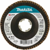 Makita T-03894-3 X-LOCK 4-1/2 Inch Type 29 Angled Flap Disc, 40 Grit for Metal and Stainless Steel (3 Pack)