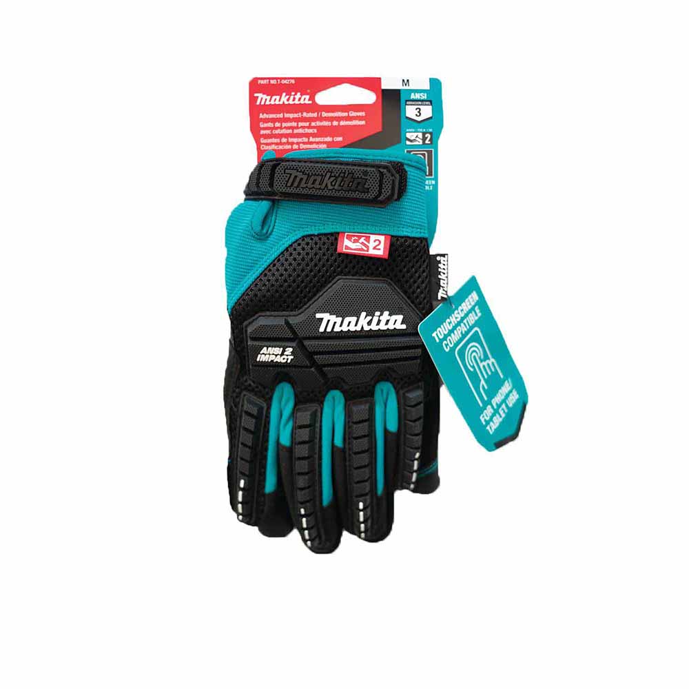 Makita T-04276 Advanced ANSI 2 Impact-Rated Demolition Gloves (Medium) - 3