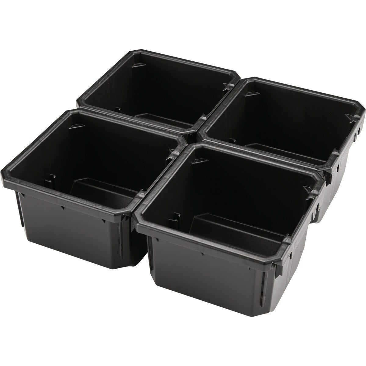 Makita T-92178 MAKTRAK Organizer Bin Set, Low-Profile Standard Replacement Bins with Label Slots (4 Pack)