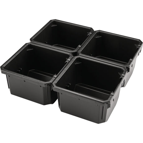 Makita T-92178 MAKTRAK Organizer Bin Set, Low-Profile Standard Replacement Bins with Label Slots (4 Pack)