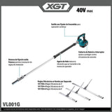 Makita VL001GZ 40V Max XGT Brushless Cordless Vibratory Screed Power Head Tool Only - 2