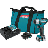 Makita WT04R1 12V Max CXT Lithium-Ion Cordless 1/4" Impact Wrench Kit