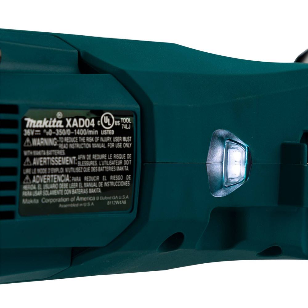 Makita XAD04PT 36V (18V X2) LXT Brushless 7/16" Hex Right Angle Drill Kit (5.0Ah) - 7