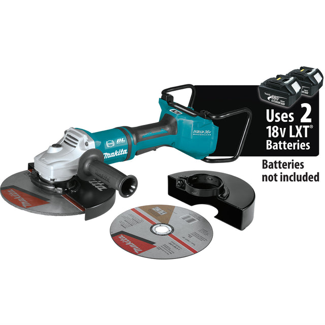 Makita XAG23ZU1 18V X2 LXT (36V) Brushless 9" Cut-Off/Angle Grinder w/ AWS