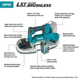 Makita XBP04Z 18V LXT Band Saw, Tool Only - 2