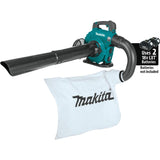 Makita XBU04ZV 36V (18V X2) LXT Brushless Blower with Vacuum Attachment Kit (Tool Only)