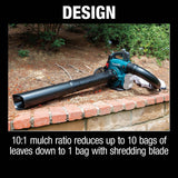 Makita XBU04ZV 36V (18V X2) LXT Brushless Blower with Vacuum Attachment Kit (Tool Only) - 7