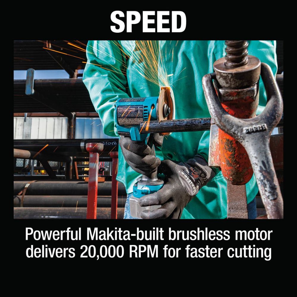 Makita XCM01Z 18V LXT Lithium-Ion Brushless Cordless 3" Cut-Off Tool, Tool Only - 15