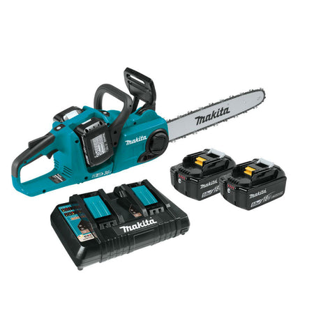 Makita XCU04PT1 18V X2 (36V) LXT 16" Chain Saw Kit with 4 Batteries (5.0Ah)