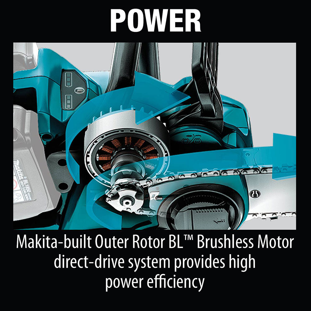 Makita XCU04PT1 18V X2 (36V) LXT 16" Chain Saw Kit with 4 Batteries (5.0Ah) - 19