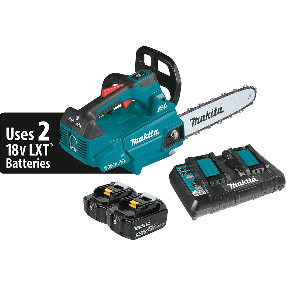 Makita XCU08PT 18V X2 (36V) LXT Brushless 14" Top Handle Chain Saw Kit - 2