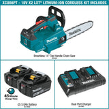 Makita XCU08PT 18V X2 (36V) LXT Brushless 14" Top Handle Chain Saw Kit - 12