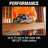 Makita XCU11SM1 18V LXT Lithium-Ion Brushless Cordless 14" Chain Saw Kit (4.0Ah) - 14