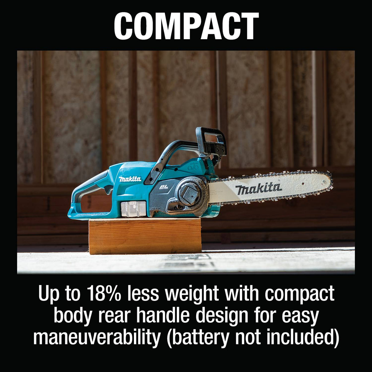 Makita XCU11Z 18V LXT Lithium-Ion Brushless Cordless 14" Chain Saw, Tool Only - 11