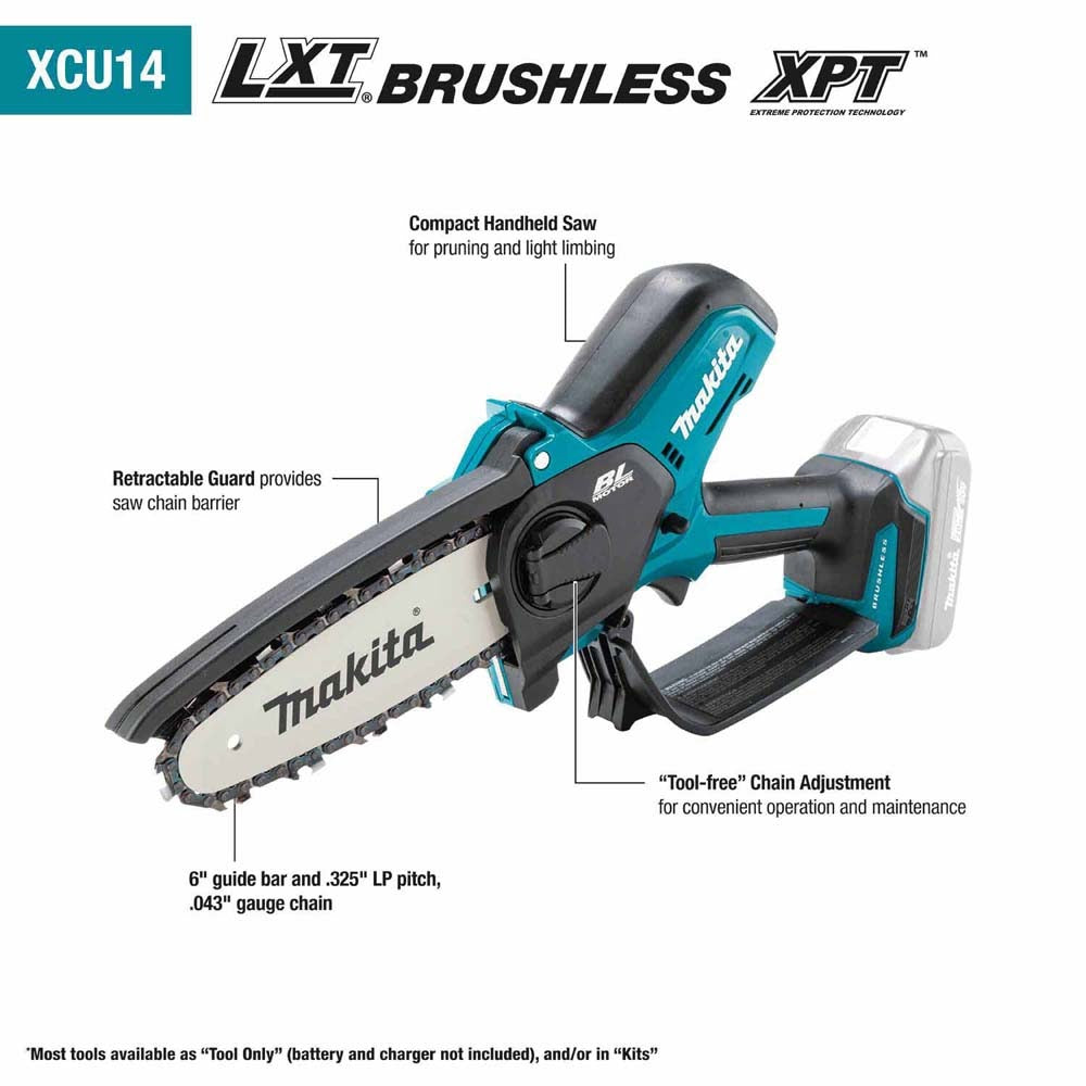 Makita XCU14SR1 18V LXT Lithium‑Ion Brushless Cordless 6" Pruning Saw Kit (2.0Ah) - 2