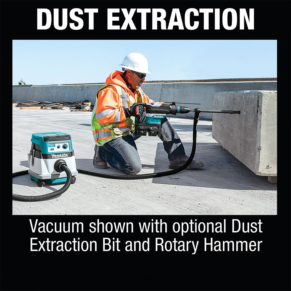 Makita XCV08Z 18V X2 LXT Dry Dust Extractor/Vacuum, AWS™ (Tool Only) - 13