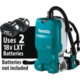 Makita XCV18ZX 18V X2 LXT 1.6 Gallon  Backpack Dry Dust Extractor,Tool Only - 2