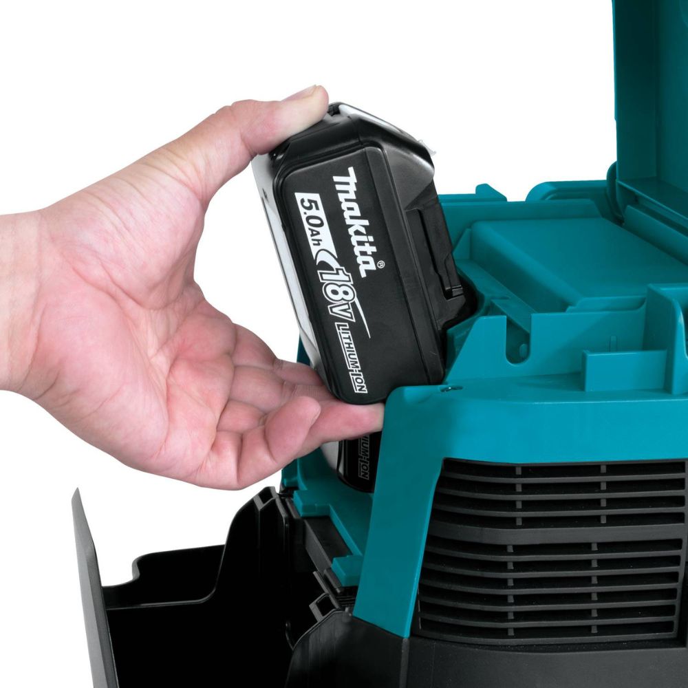 Makita XCV22PTU 36V (18V X2) LXT Brushless 2.1 Gallon HEPA Filter Dry Dust Extractor/Vacuum Kit, AWS (5.0Ah) - 14