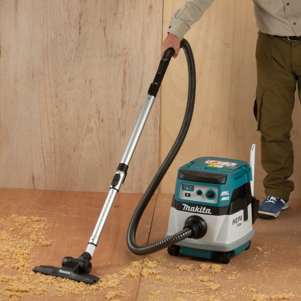 Makita XCV22ZU 36V (18V X2) LXT Brushless 2.1 Gallon HEPA Filter Dry Dust Extractor/Vacuum, AWS, Tool Only - 29