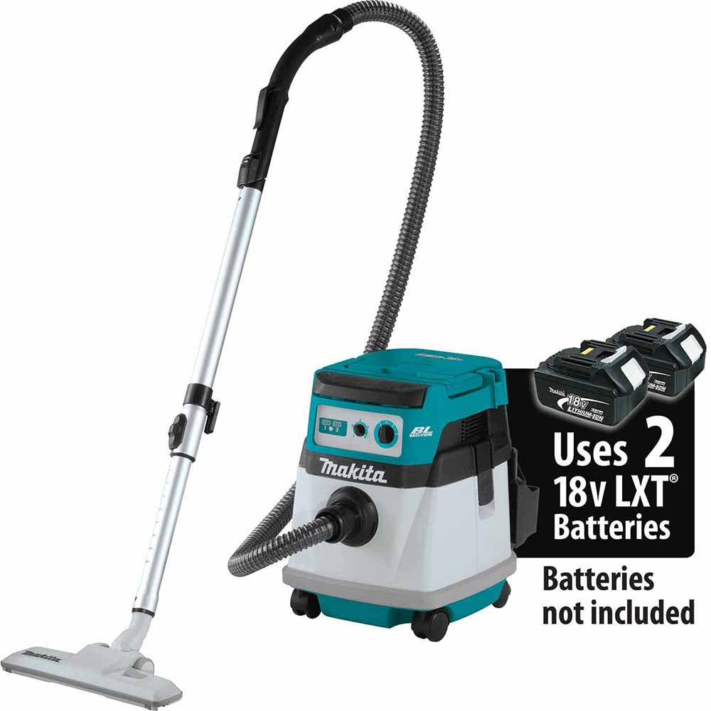 Makita XCV23Z 36V (18V X2) LXT Brushless 4 Gallon Wet/Dry Dust Extractor/Vacuum, Tool Only