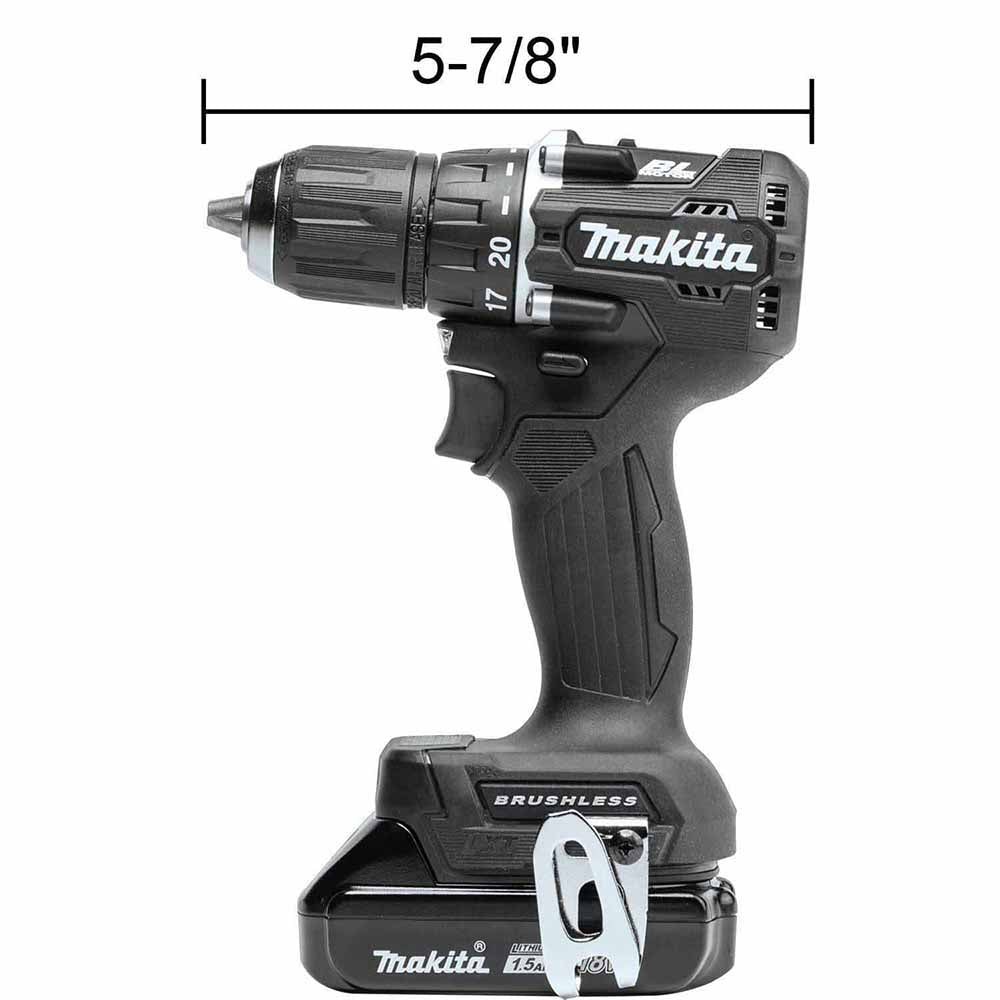 Makita XFD15SY1B 18V LXT Lithium‑Ion Sub‑Compact Brushless Cordless 1/2" Driver‑Drill Kit (1.5Ah) - 2