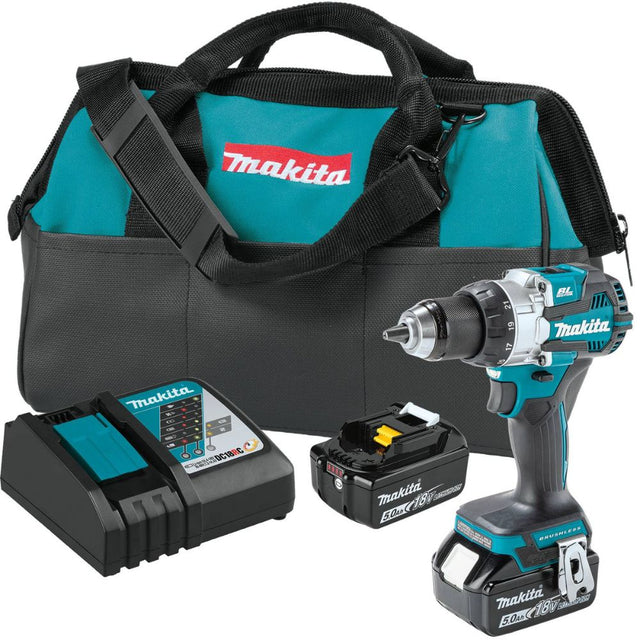 Makita XFD16T 18V LXT Lithium-Ion Brushless Cordless 1/2" Driver-Drill Kit (5.0Ah)