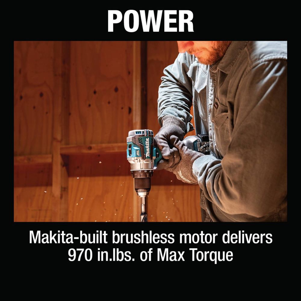 Makita XFD16T 18V LXT Lithium-Ion Brushless Cordless 1/2" Driver-Drill Kit (5.0Ah) - 11