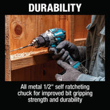 Makita XFD16Z 18V LXT Lithium-Ion Brushless Cordless 1/2" Driver-Drill, Tool Only - 9