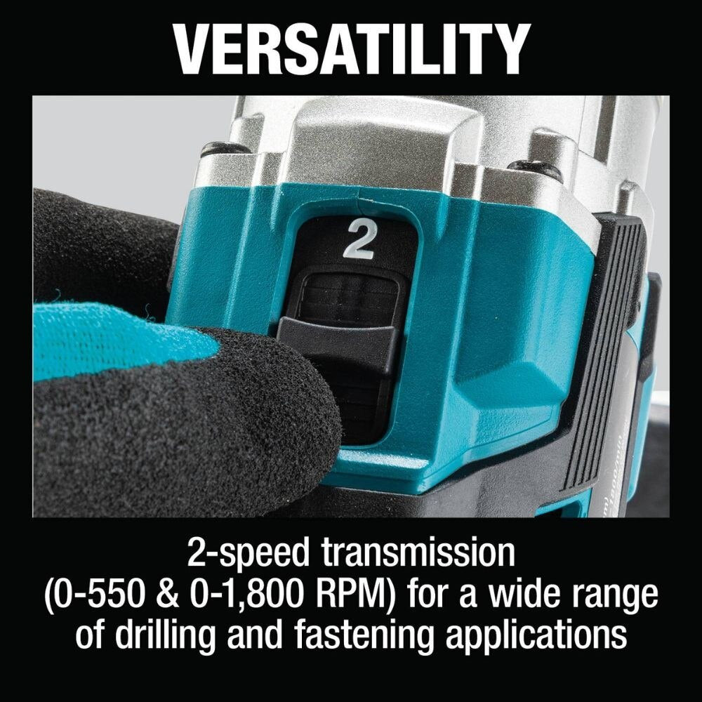 Makita XFD16Z 18V LXT Lithium-Ion Brushless Cordless 1/2" Driver-Drill, Tool Only - 12