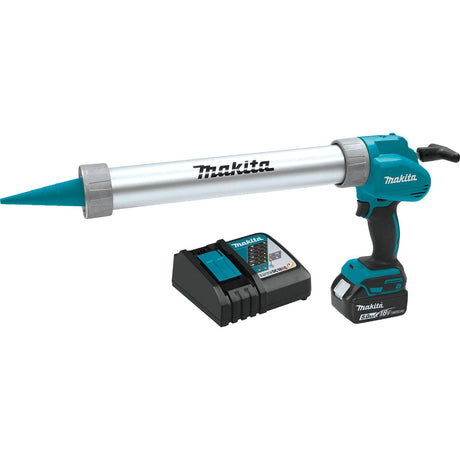 Makita XGC01T1B 18V LXT Li-Ion Cordless 20 oz Barrel Style Caulk and Adhesive Gun, 5.0 Ah