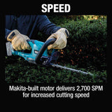 Makita XHU10SM1 18V LXT Lithium-Ion Cordless 24" Hedge Trimmer Kit (4.0Ah) - 8